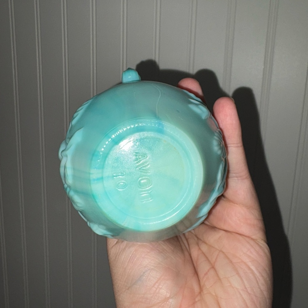 Vintage 1970’s Jadeite Glass Avon Decanter & Bowl - Picture 8 of 12